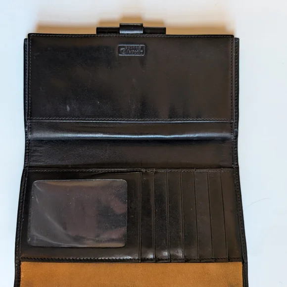 Dooney & Bourke vintage  Black Leather Wallet In VGUC - Picture 8 of 11